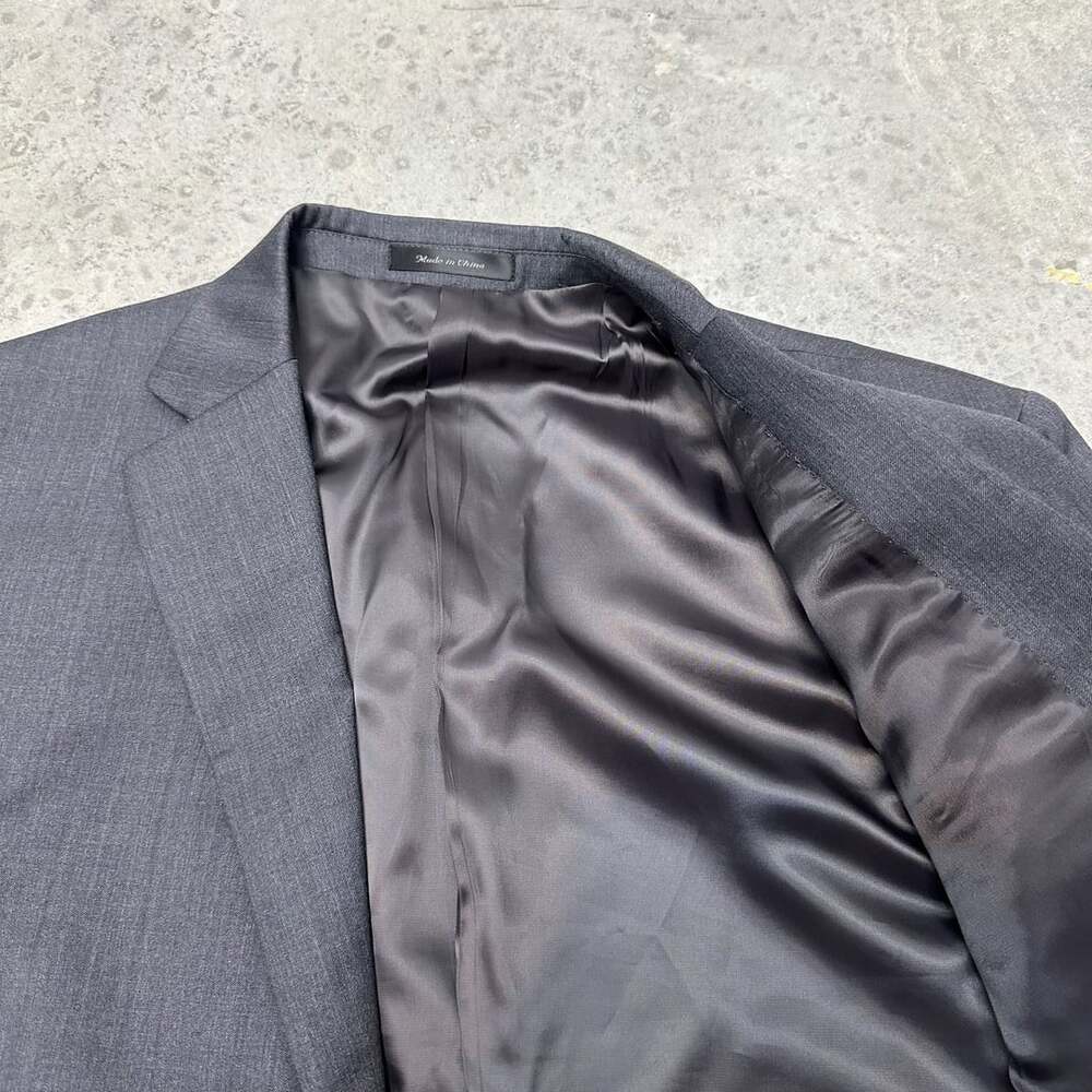 Lauren Ralph Lauren Gray Wool Blazer - 44L - Picture 3 of 8